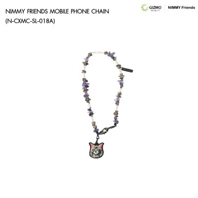 Nimmy Friend Mobile Phone Chain สายคล้องข้อมือถือประดับลูกปัดและจี้ปัก 3D