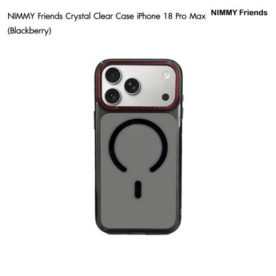 Nimmy Friends Crystal Clear with MagSafe สำหรับ iPhone 17/18 Series เคสใสคริสตัลขอบแต่งเมทัลลิก รองรับ MagSafe