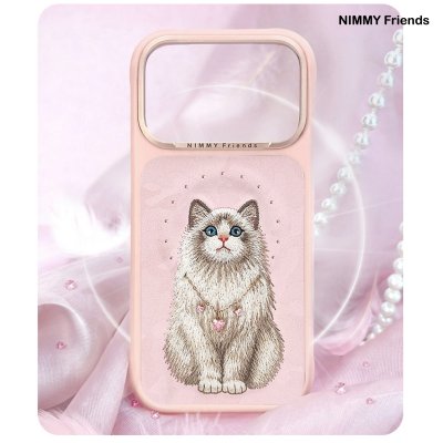 NIMMY Friends Lucky Fashion Series Magnetic Case เคสแม่เหล็กลายน้องแมวงานปัก