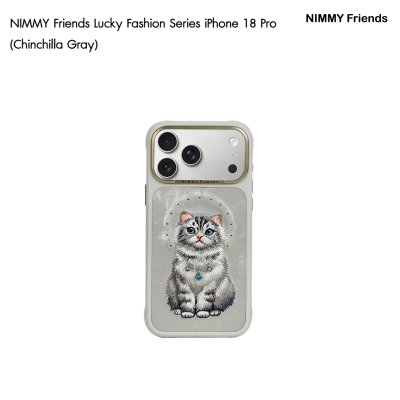 NIMMY Friends Lucky Fashion Series Magnetic Case เคสแม่เหล็กลายน้องแมวงานปัก รองรับ MagSafe