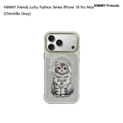 NIMMY Friends Lucky Fashion Series Magnetic Case เคสแม่เหล็กลายน้องแมวงานปัก รองรับ MagSafe