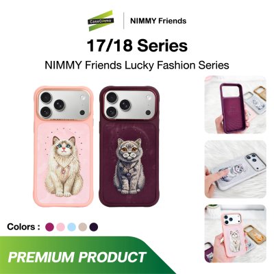 NIMMY Friends Lucky Fashion Series Magnetic Case เคสแม่เหล็กลายน้องแมวงานปัก