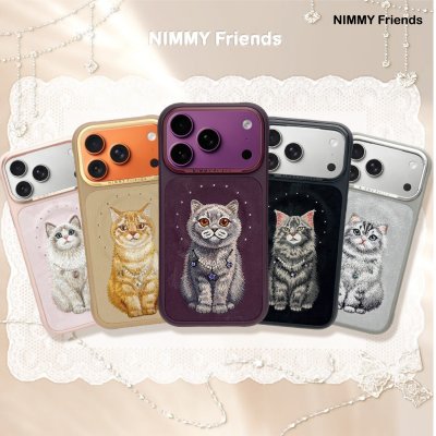 NIMMY Friends Lucky Fashion Series Magnetic Case เคสแม่เหล็กลายน้องแมวงานปัก