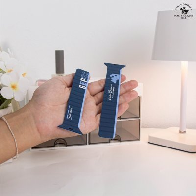 Polo Noel Watchband Santa Barbara สายนาฬิกาแม่เหล็กซิลิกาเจลทูโทน 42/44/45/49 mm. ลิขสิทธิ์แท้