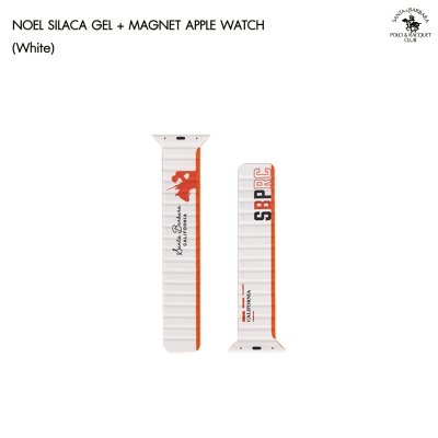 Polo Noel Watchband Santa Barbara สายนาฬิกาแม่เหล็กซิลิกาเจลทูโทน 42/44/45/49 mm. ลิขสิทธิ์แท้