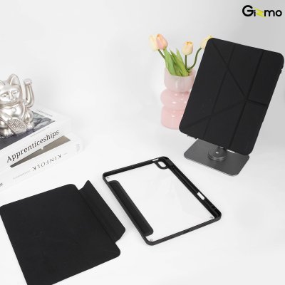 Gizmo New Jersey 2in1 Magnetic Case เคสถอดฝาได้ ฝาสีดำ-หลังใส iPad หลังใส ฝาพับ สกีนลาย มีช่องเก็บปากกา