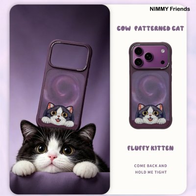 Nimmy Friends Magnetic Floppy Big Eyes Case สำหรับ iPhone 17/18 Series เคสปัก 3D ตาแก้ว รองรับแม่เหล็กชาร์จไร้สาย