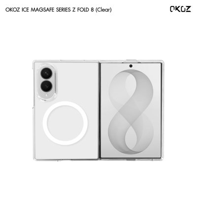 OKOZ ICE magsafe case for Samsung Z fold 8 series เคสใสแม่เหล็ก MagSafe