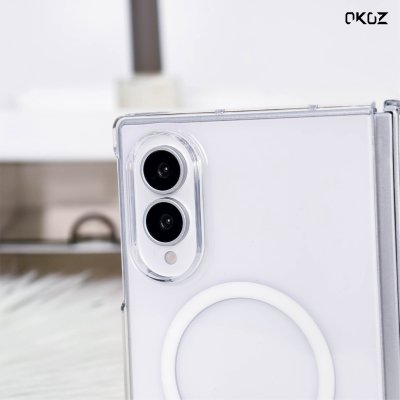 OKOZ ICE magsafe case for Samsung Z fold 8 series เคสใสแม่เหล็ก MagSafe