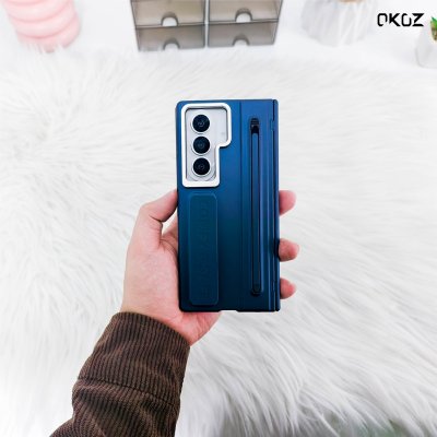 OKOZ Ritual Hold Series for Samsung Z Fold 8 Ultra เคสพร้อมฟิล์มหน้าจอ ช่องใส่ S Pen และสายคาดจับ