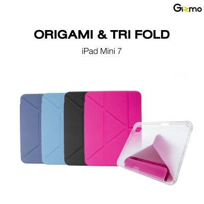 Gizmo เคส iPad Mini 7 เคสไอแพดมินิ ทนทาน มีช่องเก็บปากกา รุ่น Origami+Tri fold