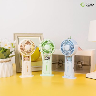 Pet Spin Fun Hand Held Fan พัดลมพกพา 2-in-1 พัดลมมือถือตั้งโต๊ะได้ ลายสัตว์เลี้ยงสุดน่ารัก รุ่น TYX9269