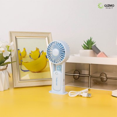 Pet Spin Fun Hand Held Fan พัดลมพกพา 2-in-1 พัดลมมือถือตั้งโต๊ะได้ ลายสัตว์เลี้ยงสุดน่ารัก รุ่น TYX9269