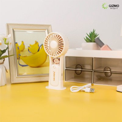 Pet Spin Fun Hand Held Fan พัดลมพกพา 2-in-1 พัดลมมือถือตั้งโต๊ะได้ ลายสัตว์เลี้ยงสุดน่ารัก รุ่น TYX9269