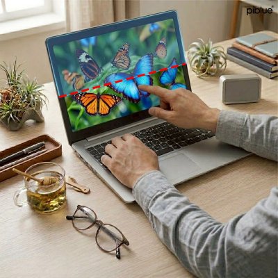 Piblue Anti Blue Light Filter ฟิล์มกรองแสงสีฟ้า ถนอมสายตา สำหรับ MacBook 13 NEO รุ่น A3404