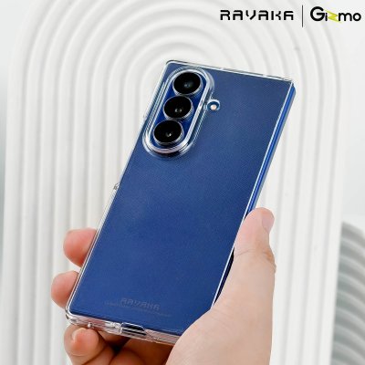 RAVAKA ICE Crystal เคสใส Z Fold7 มีช่องปากกา กันกระแทก