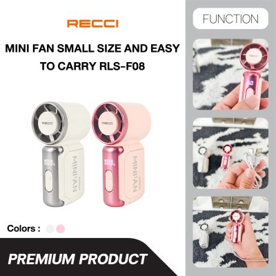 Recci mini High-Speed Handheld Fan พัดลมพกพาพกพาสบาย รุ่น RLS-F08