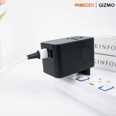 Recci หัวแปลงปลั๊กไฟ Universal PD 35W Retractable รุ่น RCG-P06