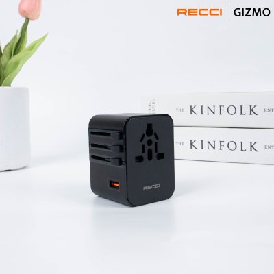 Recci หัวแปลงปลั๊กไฟ Universal PD 25W Retractable รุ่น RCG-P10