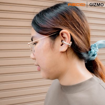 Recci หูฟังไร้สาย Ear Clip Wireless Earphones รุ่น REP-W89 Rose Gold