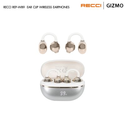 Recci หูฟังไร้สาย Ear Clip Wireless Earphones รุ่น REP-W89 Rose Gold
