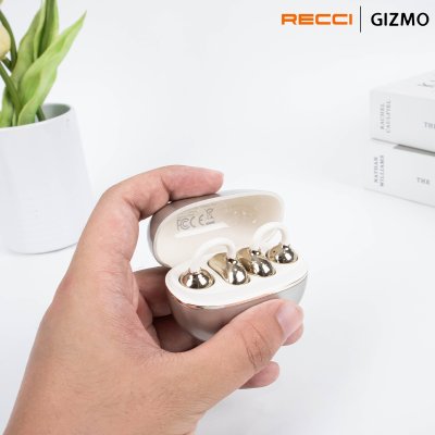 Recci หูฟังไร้สาย Ear Clip Wireless Earphones รุ่น REP-W89 Rose Gold