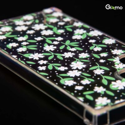 Gizmo เคสซัมซุง เคสS22 Galaxy S22 ultra เคสใส ยกขอบกันกระแทก รุ่น Fusion Strong-X สกรีนลายดอกไม้