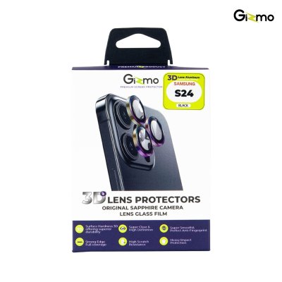 Gizmo ฟิล์มเลนส์ 3D for Samsung S24 รุ่น Aluminum ring  s24, s24 plus ,s24 ultra Protector ปกป้องมากถึง3เท่า