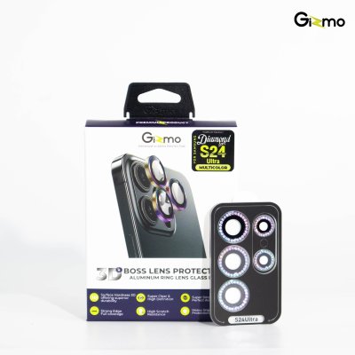 Gizmo ฟิล์มเลนส์กากเพรช 3D for Samsung S24 ultra รุ่น Diamond lens Protector ปกป้องมากถึง3เท่า GL-003
