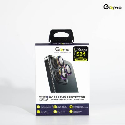 Gizmo ฟิล์มเลนส์กากเพรช 3D for Samsung S24 ultra รุ่น Diamond lens Protector ปกป้องมากถึง3เท่า GL-003