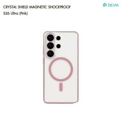 DEVIA Crystal Shield Magnetic Case เคสใสกันกระแทกชาร์จไร้สาย สำหรับ Samsung Galaxy S26 Ultra
