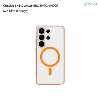 DEVIA Crystal Shield Magnetic Case เคสใสกันกระแทกชาร์จไร้สาย สำหรับ Samsung Galaxy S26 Ultra