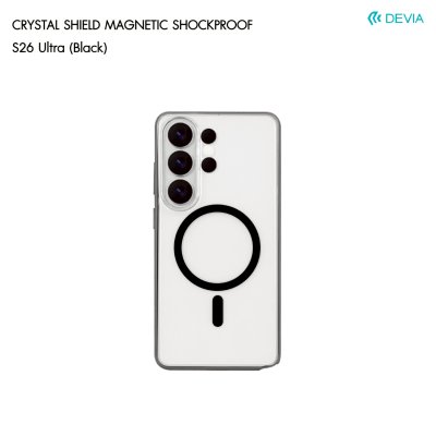 DEVIA Crystal Shield Magnetic Case เคสใสกันกระแทกชาร์จไร้สาย สำหรับ Samsung Galaxy S26 Ultra
