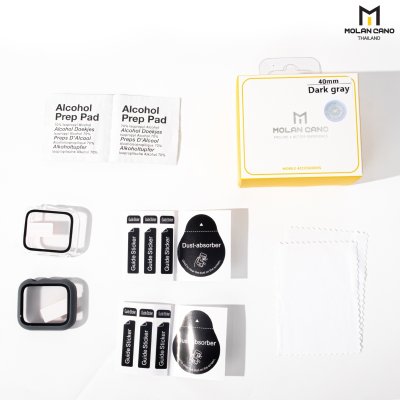 Molan cano Slim case เคสพร้อมกระจกกันรอยหน้าจอ Apple Watch แถมกรอบใสในกล่อง