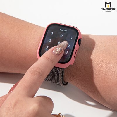 Molan cano Slim case เคสพร้อมกระจกกันรอยหน้าจอ Apple Watch แถมกรอบใสในกล่อง