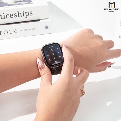 Molan cano Slim case เคสพร้อมกระจกกันรอยหน้าจอ Apple Watch แถมกรอบใสในกล่อง