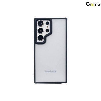 Gizmo Fusion Strong-X ขอบดำ เคสซัมซุง เคสขุ่น เนื้อสำผัสแมท กันกระแทก กันเลนส์กล้อง S24 Ultra