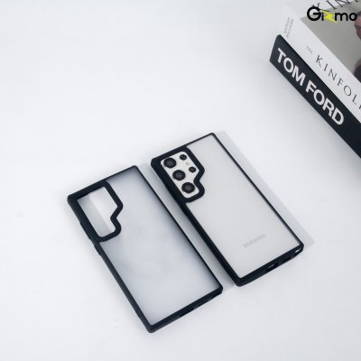 Gizmo Fusion Strong-X ขอบดำ เคสซัมซุง เคสขุ่น เนื้อสำผัสแมท กันกระแทก กันเลนส์กล้อง S24 Ultra