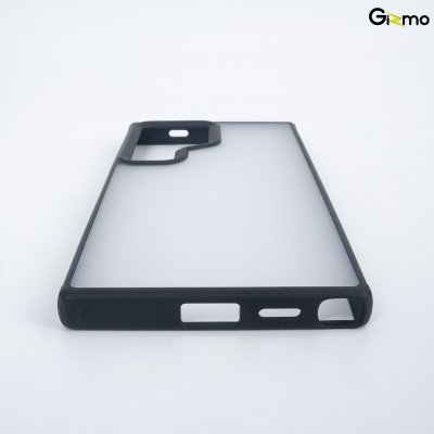 Gizmo Fusion Strong-X ขอบดำ เคสซัมซุง เคสขุ่น เนื้อสำผัสแมท กันกระแทก กันเลนส์กล้อง S24 Ultra