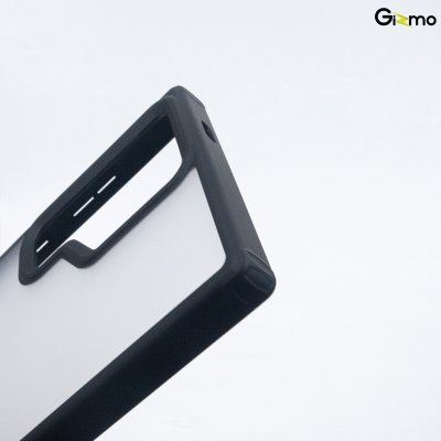 Gizmo Fusion Strong-X ขอบดำ เคสซัมซุง เคสขุ่น เนื้อสำผัสแมท กันกระแทก กันเลนส์กล้อง S24 Ultra