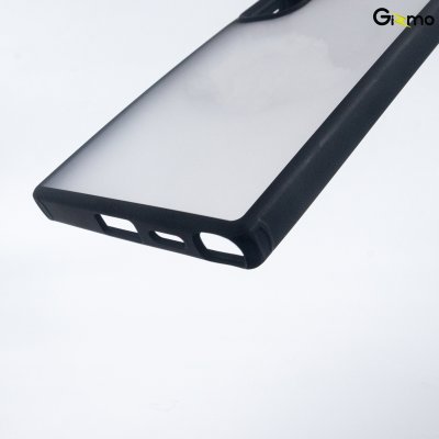 Gizmo Fusion Strong-X ขอบดำ เคสซัมซุง เคสขุ่น เนื้อสำผัสแมท กันกระแทก กันเลนส์กล้อง S24 Ultra