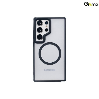 Gizmo Fusion Strong-X magsafe ขอบดำ เคสซัมซุง เคสขุ่น เคสรองรับ MagSafe เนื้อสำผัสแมท กันกระแทก กันเลนส์กล้อง S24 Ultra