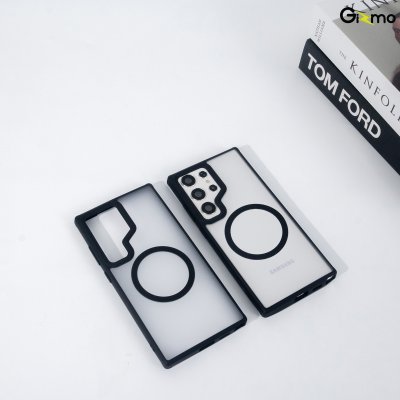 Gizmo Fusion Strong-X magsafe ขอบดำ เคสซัมซุง เคสขุ่น เคสรองรับ MagSafe เนื้อสำผัสแมท กันกระแทก กันเลนส์กล้อง S24 Ultra