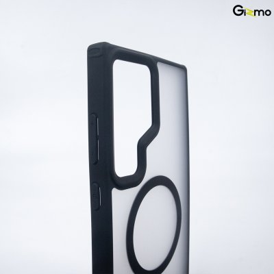 Gizmo Fusion Strong-X magsafe ขอบดำ เคสซัมซุง เคสขุ่น เคสรองรับ MagSafe เนื้อสำผัสแมท กันกระแทก กันเลนส์กล้อง S24 Ultra