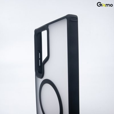 Gizmo Fusion Strong-X magsafe ขอบดำ เคสซัมซุง เคสขุ่น เคสรองรับ MagSafe เนื้อสำผัสแมท กันกระแทก กันเลนส์กล้อง S24 Ultra