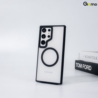 Gizmo Fusion Strong-X magsafe ขอบดำ เคสซัมซุง เคสขุ่น เคสรองรับ MagSafe เนื้อสำผัสแมท กันกระแทก กันเลนส์กล้อง S24 Ultra