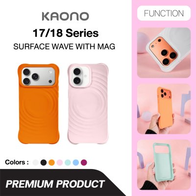 KAONO Surface Wave with MagSafe iPhone 17/18 Series เคสไอโฟนดีไซน์ลอนคลื่น