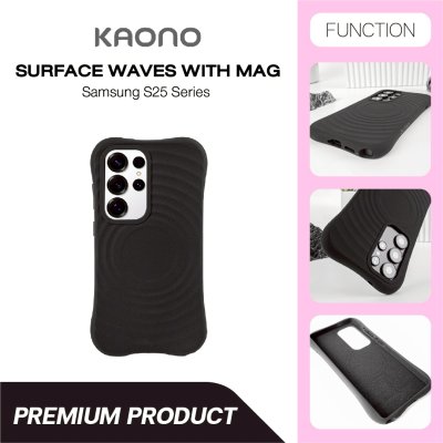 เคสซิลิโคน Kaono S25 Ultra มี MagSafe นุ่มบุผ้า