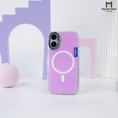Molan Cano Tranparent Crystal Color Magsafe กันรอยขีดข่วน กันกระแทก เคสชาร์จได้ for iPhone 16/16+/16pro/16Pro max