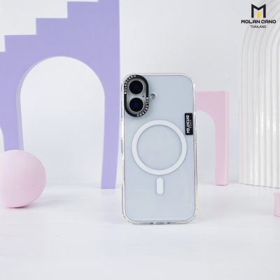 Molan Cano Tranparent Crystal Color Magsafe กันรอยขีดข่วน กันกระแทก เคสชาร์จได้ for iPhone 16/16+/16pro/16Pro max